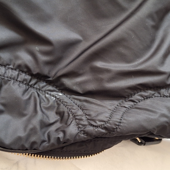 TOD’s Pashmy Luna Designer Black Nylon & Patient Leather Multi Zippers Handbag - Picture 13 of 15